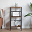 Bogreol 2 niveauer 40 x 29,5 x 81 cm Konstrueret træ
