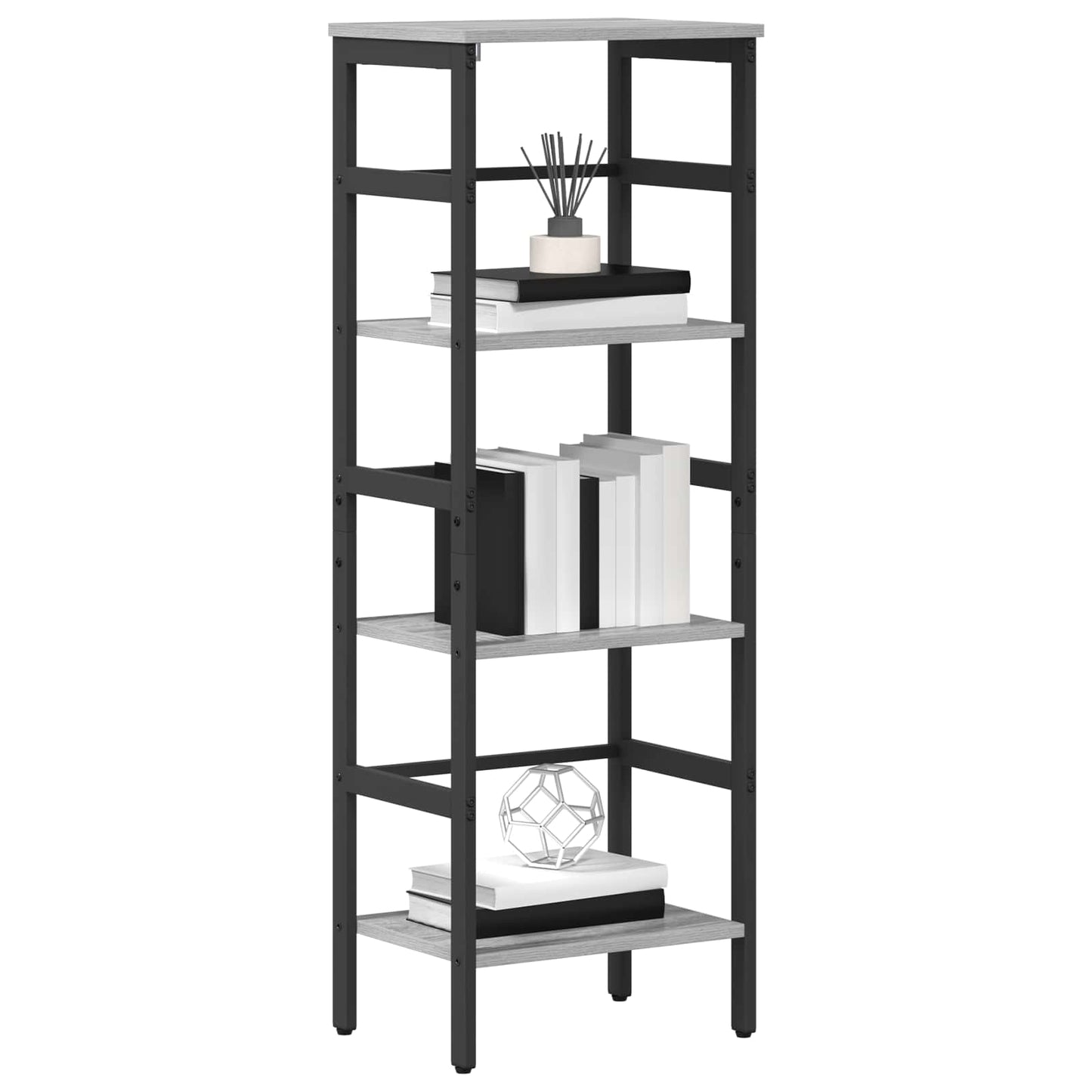 Bogreol 3 niveauer 40 x 29,5 x 115 cm Konstrueret træ