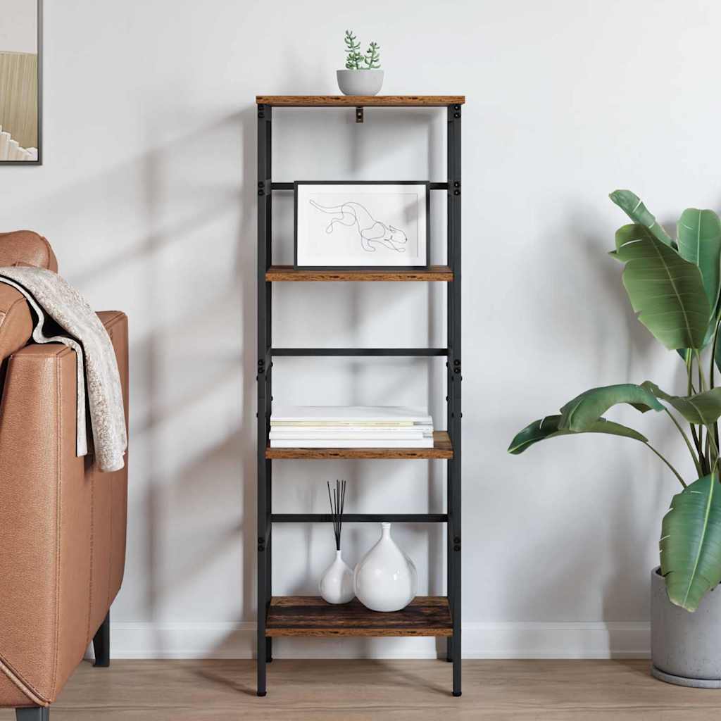 Bogreol 3 niveauer 40 x 29,5 x 115 cm Konstrueret træ