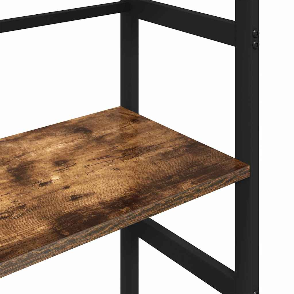 Bogreol 4 niveauer 40 x 29,5 x 149 cm Konstrueret træ Røget eg