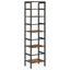 Bogreol 4 niveauer 40 x 29,5 x 149 cm Konstrueret træ Røget eg