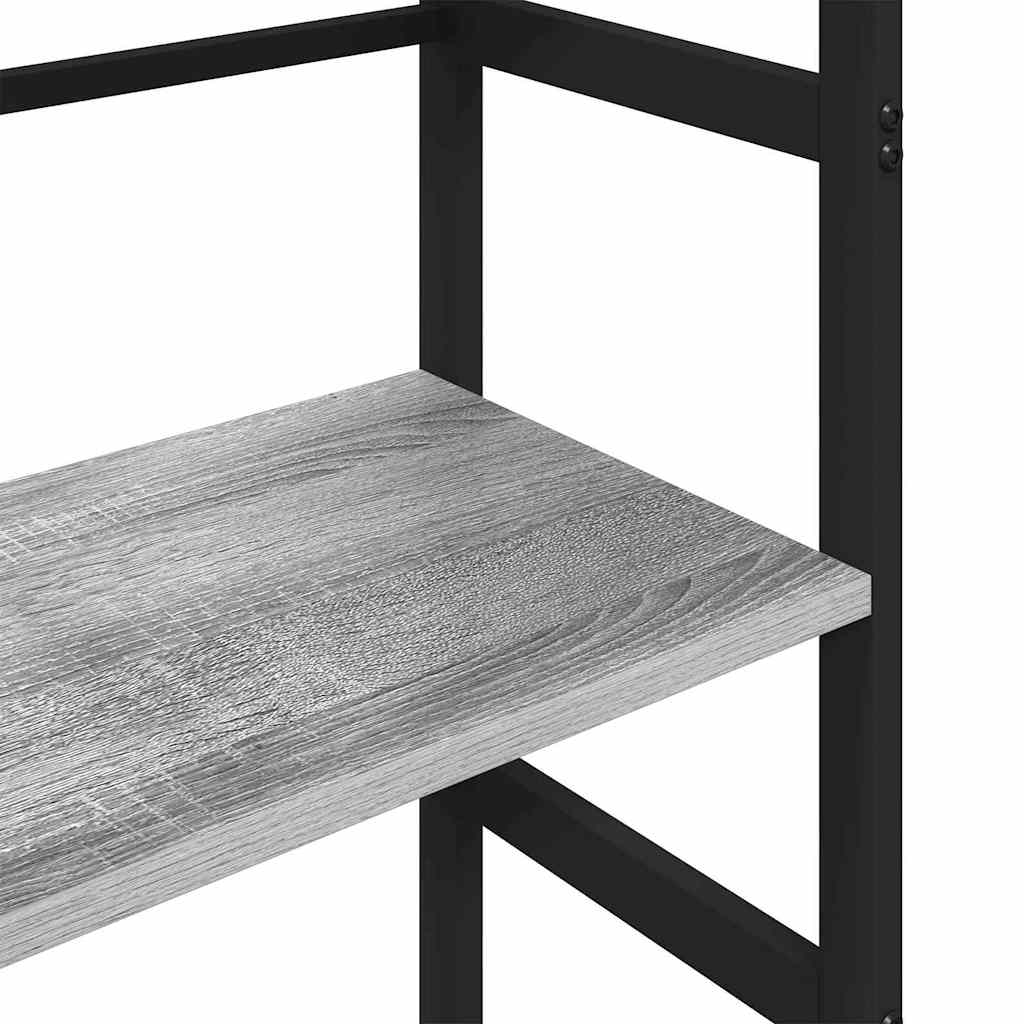 Bogreol 4 niveauer 40 x 29,5 x 149 cm Konstrueret træ