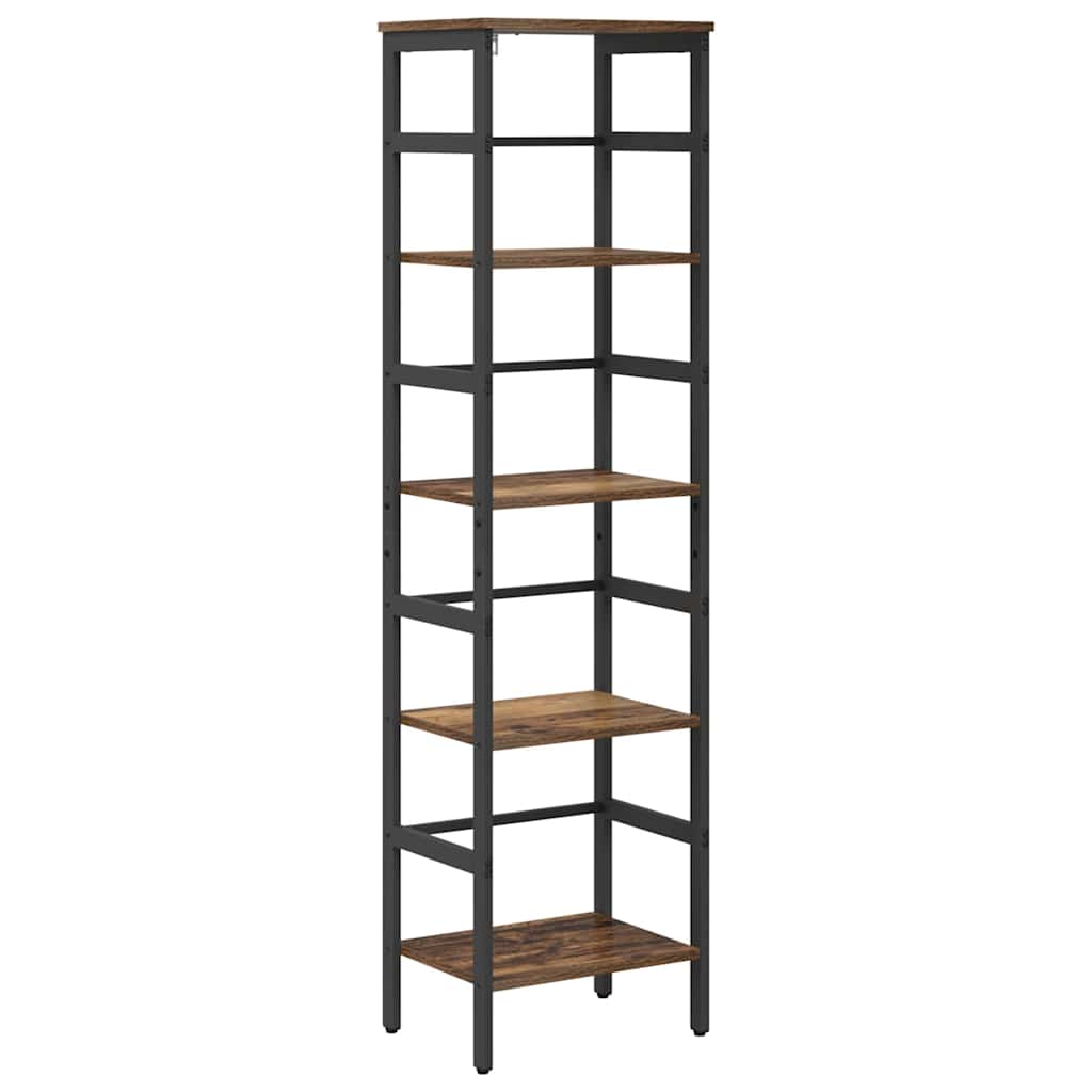 Bogreol 4 niveauer 40 x 29,5 x 149 cm Konstrueret træ