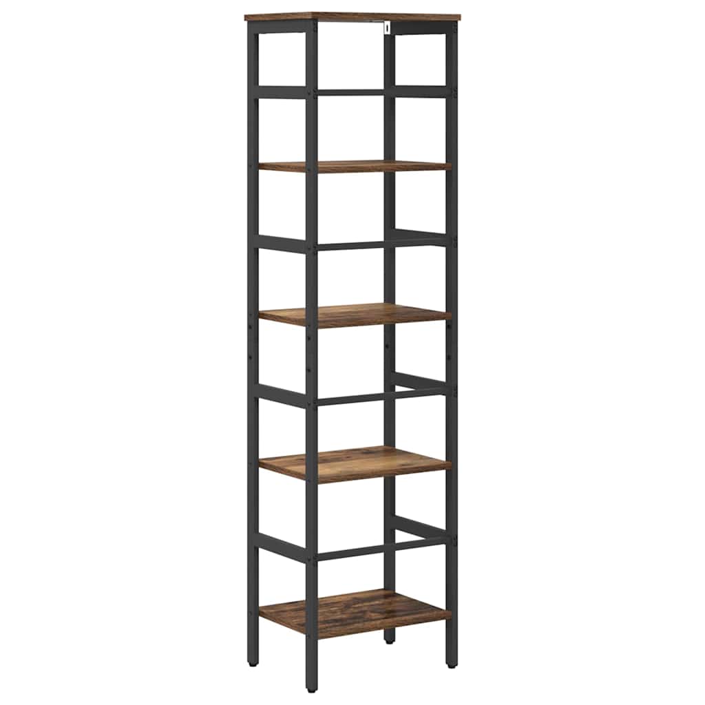Bogreol 4 niveauer 40 x 29,5 x 149 cm Konstrueret træ