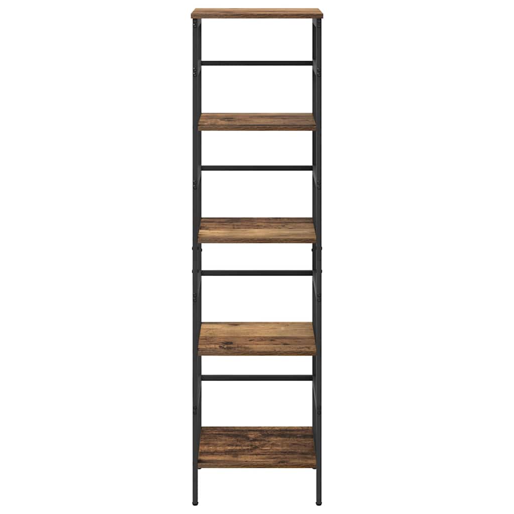 Bogreol 4 niveauer 40 x 29,5 x 149 cm Konstrueret træ
