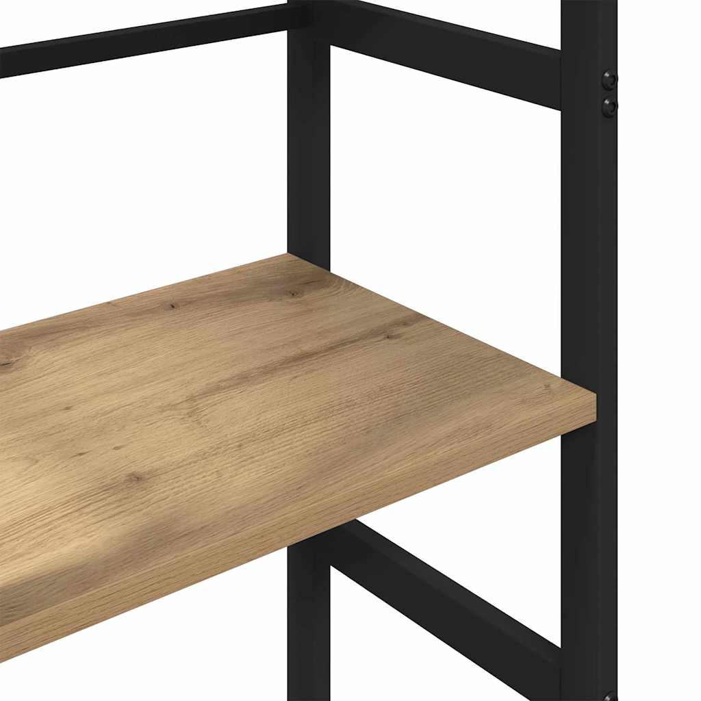 Bogreol 4 niveauer 40 x 29,5 x 149 cm Konstrueret træ