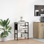 Bogreol 2 niveauer 60 x 29,5 x 81 cm Konstrueret træ Sonoma eg