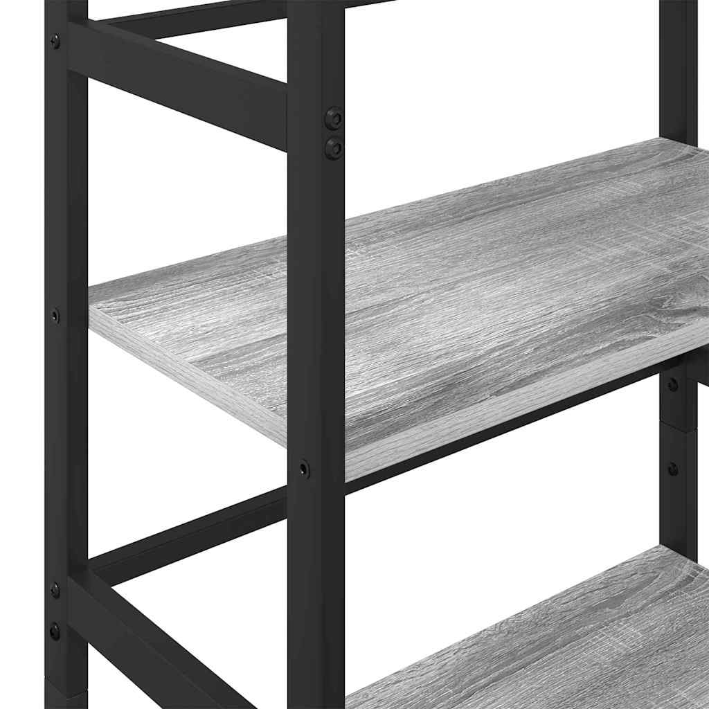 Bogreol 3 niveauer 60 x 29,5 x 115 cm Konstrueret træ