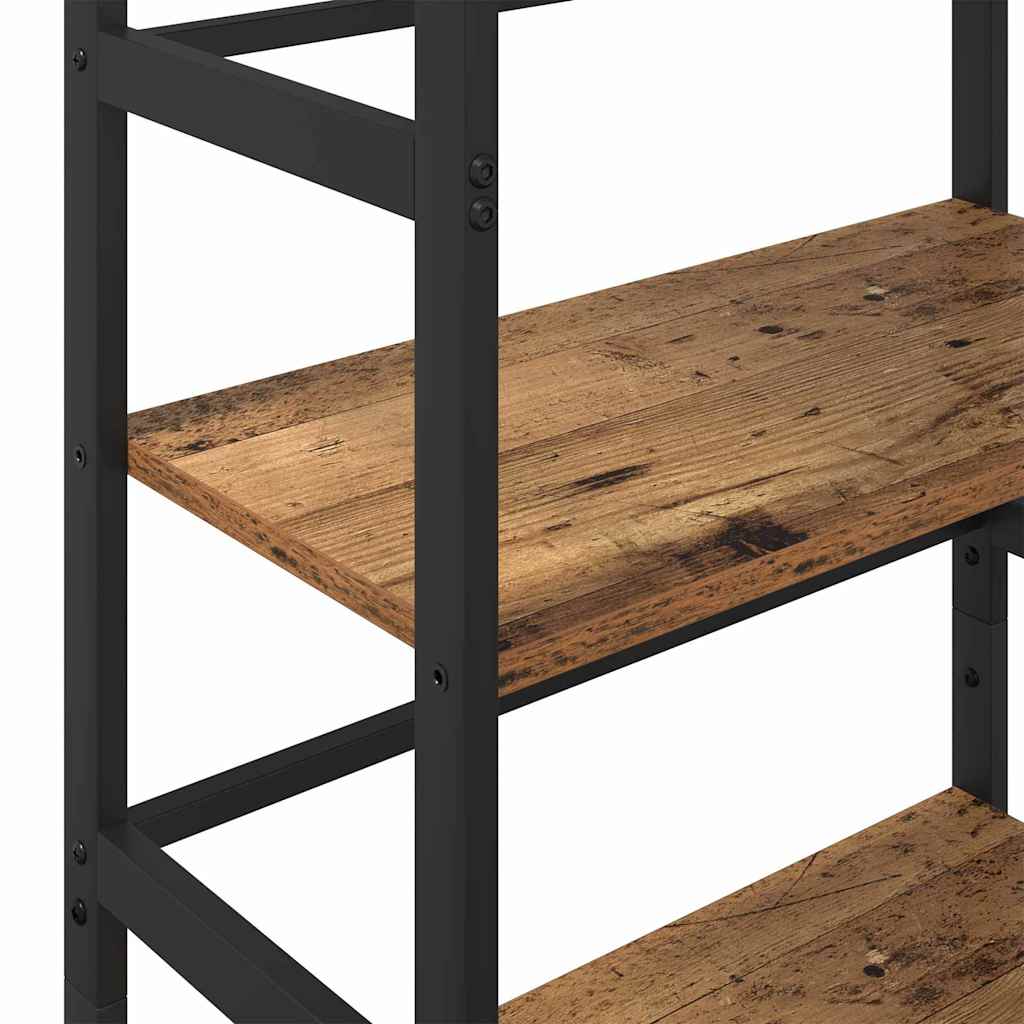 Bogreol 3 niveauer 60 x 29,5 x 115 cm Konstrueret træ