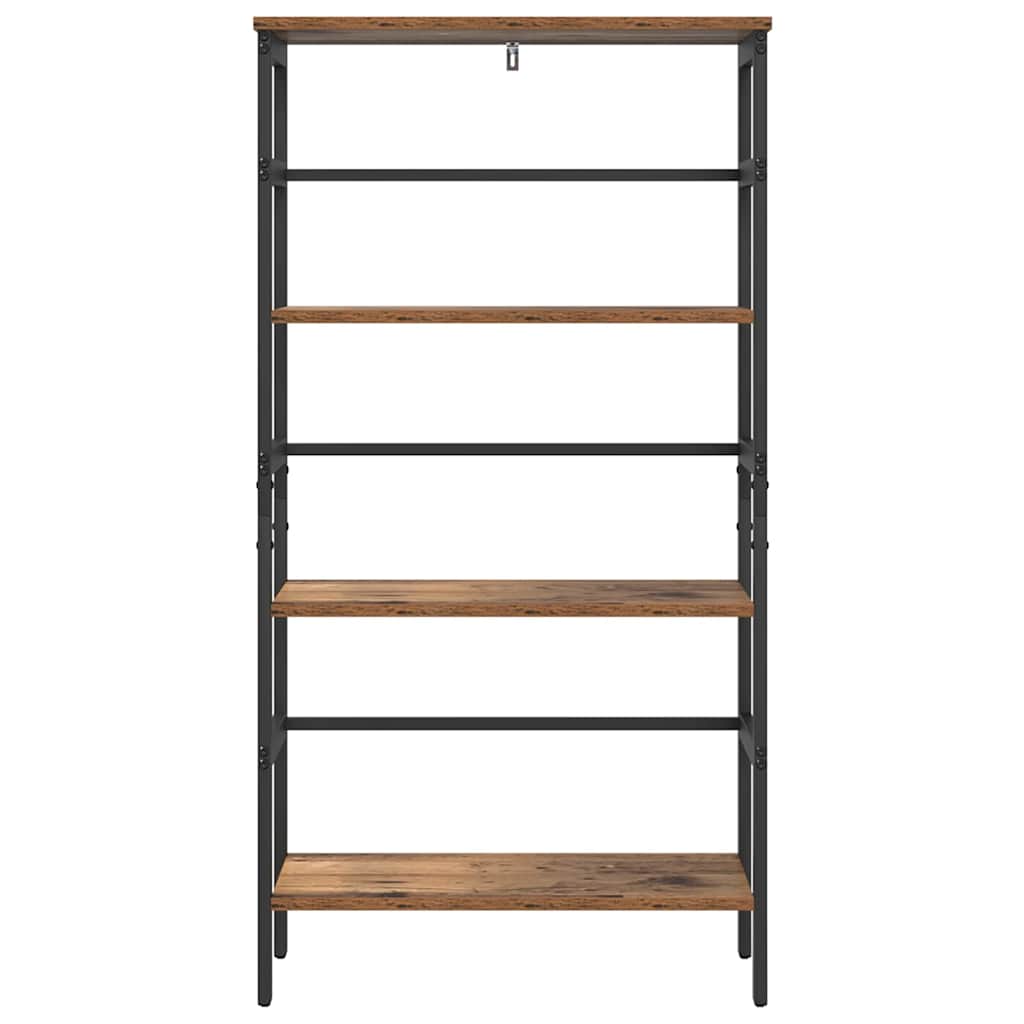 Bogreol 3 niveauer 60 x 29,5 x 115 cm Konstrueret træ