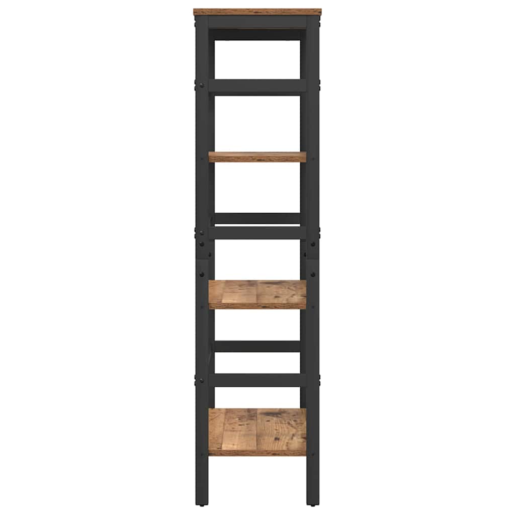 Bogreol 3 niveauer 60 x 29,5 x 115 cm Konstrueret træ
