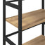 Bogreol 3 niveauer 60 x 29,5 x 115 cm Konstrueret træ