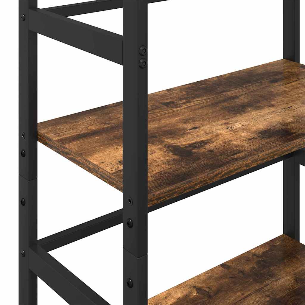 Bogreol 4 niveauer 60 x 29,5 x 149 cm Konstrueret træ Røget eg