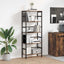 Bogreol 4 niveauer 60 x 29,5 x 149 cm Konstrueret træ Røget eg