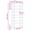 Bogreol 4 niveauer 60 x 29,5 x 149 cm Konstrueret træ Røget eg