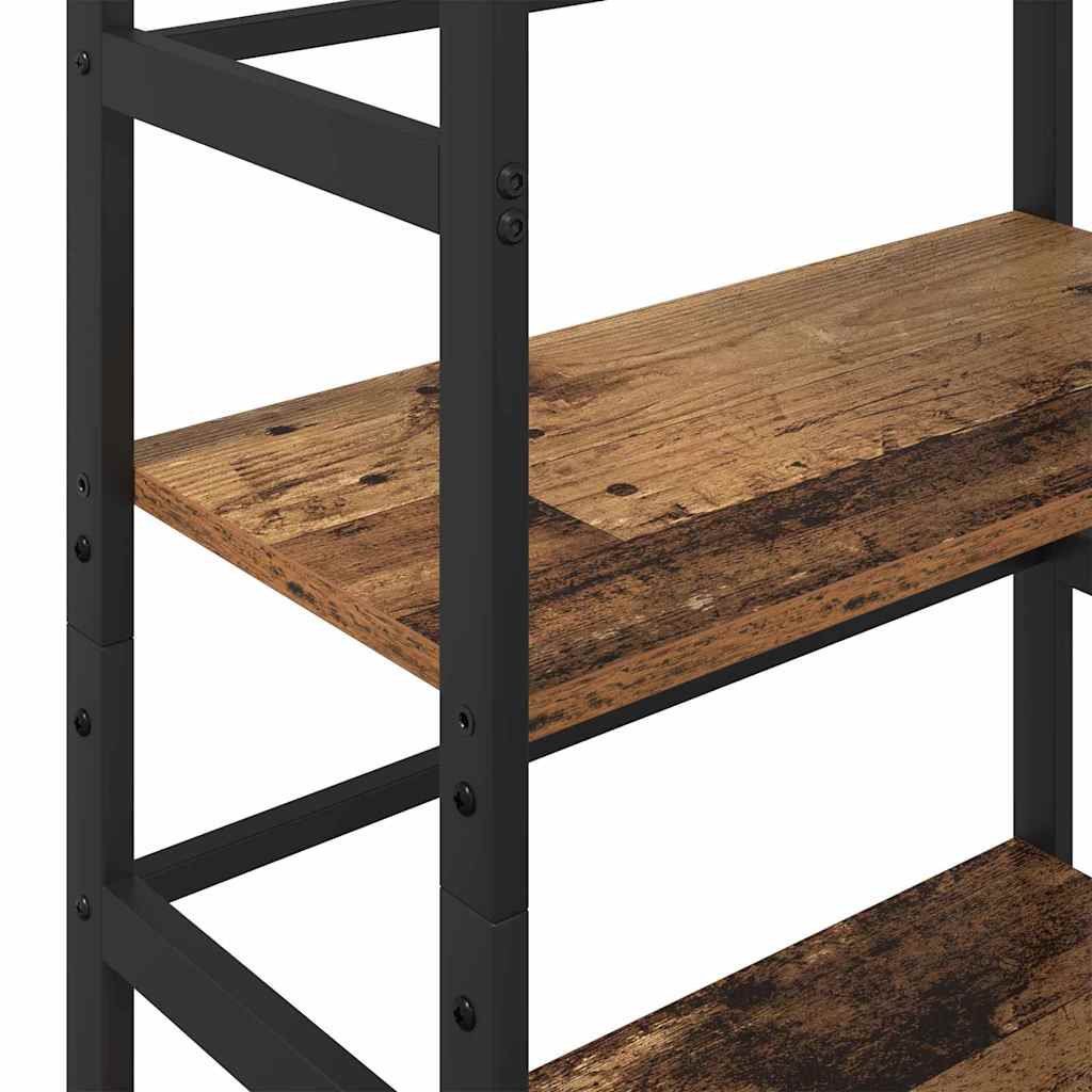 Bogreol 4 niveauer 60 x 29,5 x 149 cm Konstrueret træ