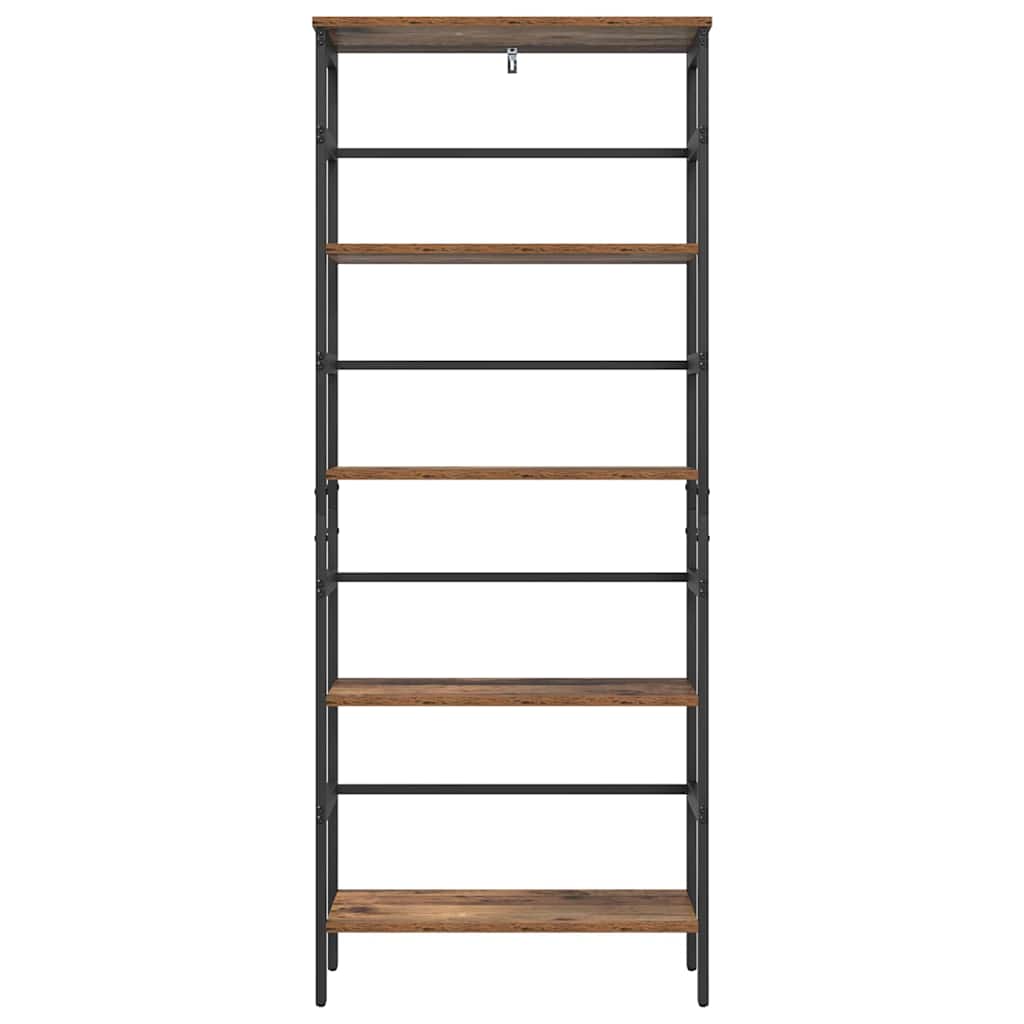 Bogreol 4 niveauer 60 x 29,5 x 149 cm Konstrueret træ
