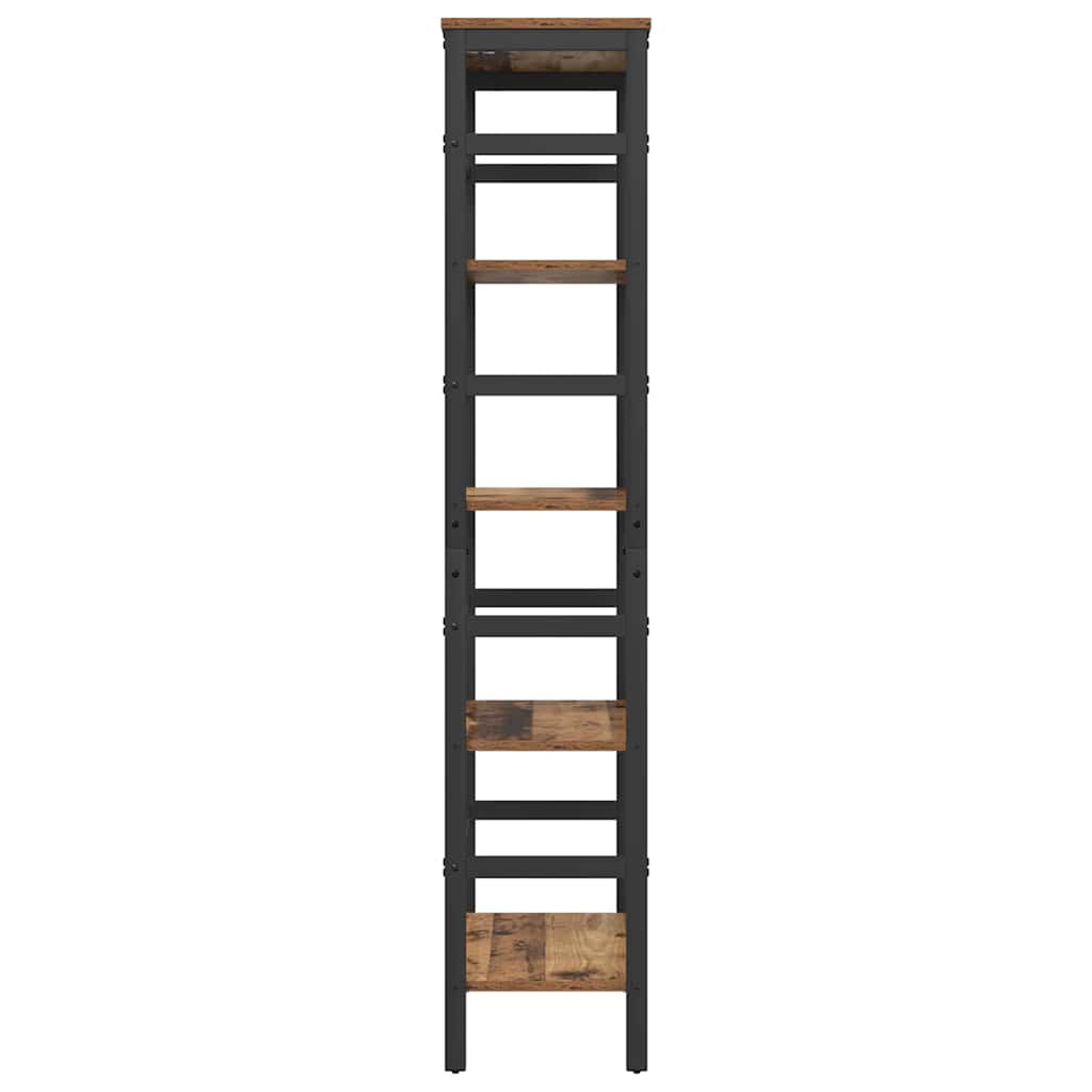 Bogreol 4 niveauer 60 x 29,5 x 149 cm Konstrueret træ