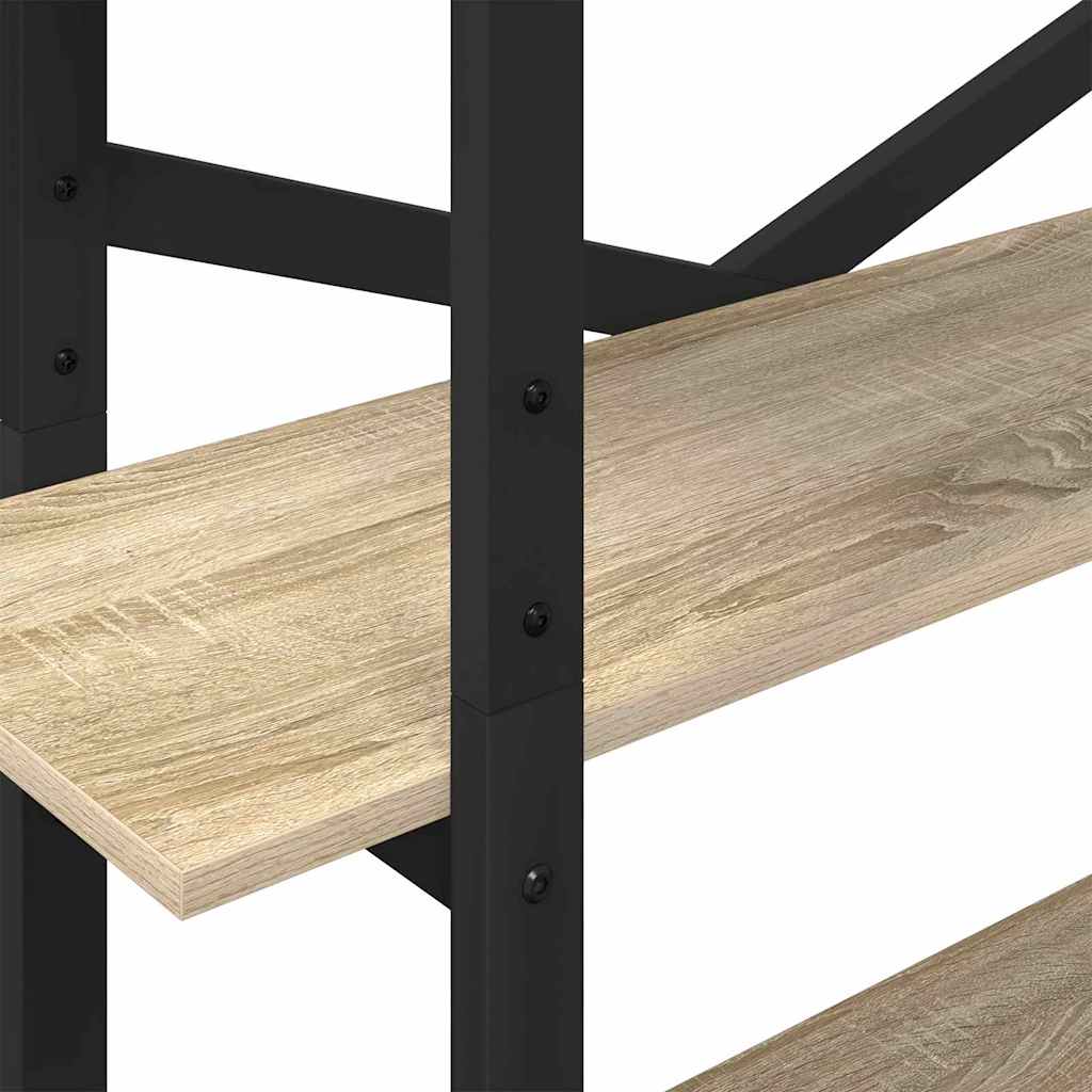 Bogreol 5 niveauer 100 x 33,5 x 178 cm Konstrueret træ