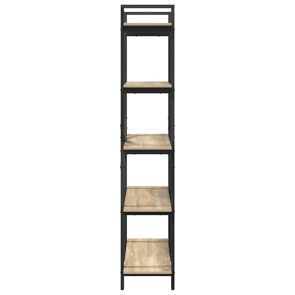Bogreol 5 niveauer 100 x 33,5 x 178 cm Konstrueret træ