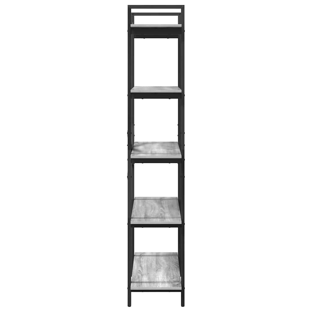 Bogreol 5 niveauer 100 x 33,5 x 178 cm Konstrueret træ