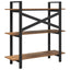 Bogreol 3 niveauer 100 x 33,5 x 102 cm Konstrueret træ