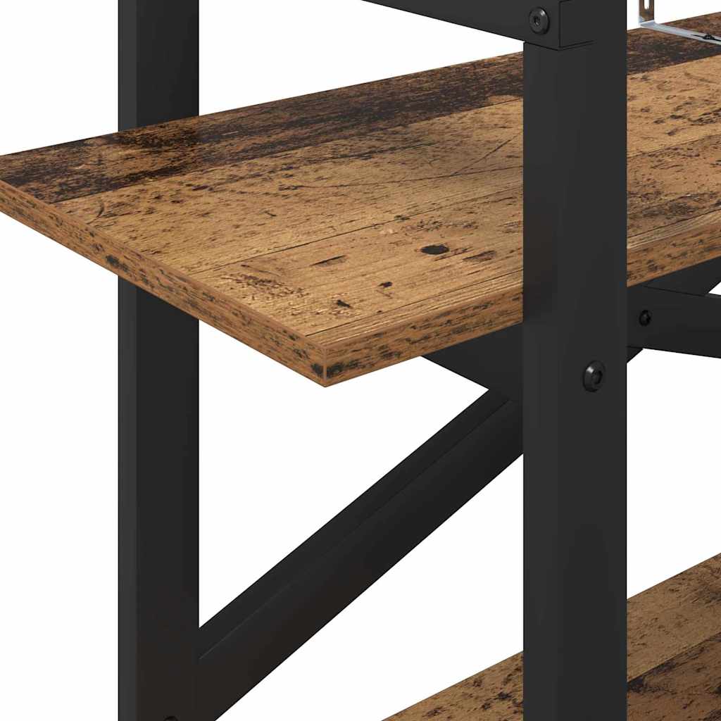 Bogreol 2 niveauer 100 x 33,5 x 64 cm Konstrueret træ