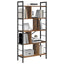 Bogreol 9 niveauer 75 x 30 x 156 cm Konstrueret træ Gammelt træ