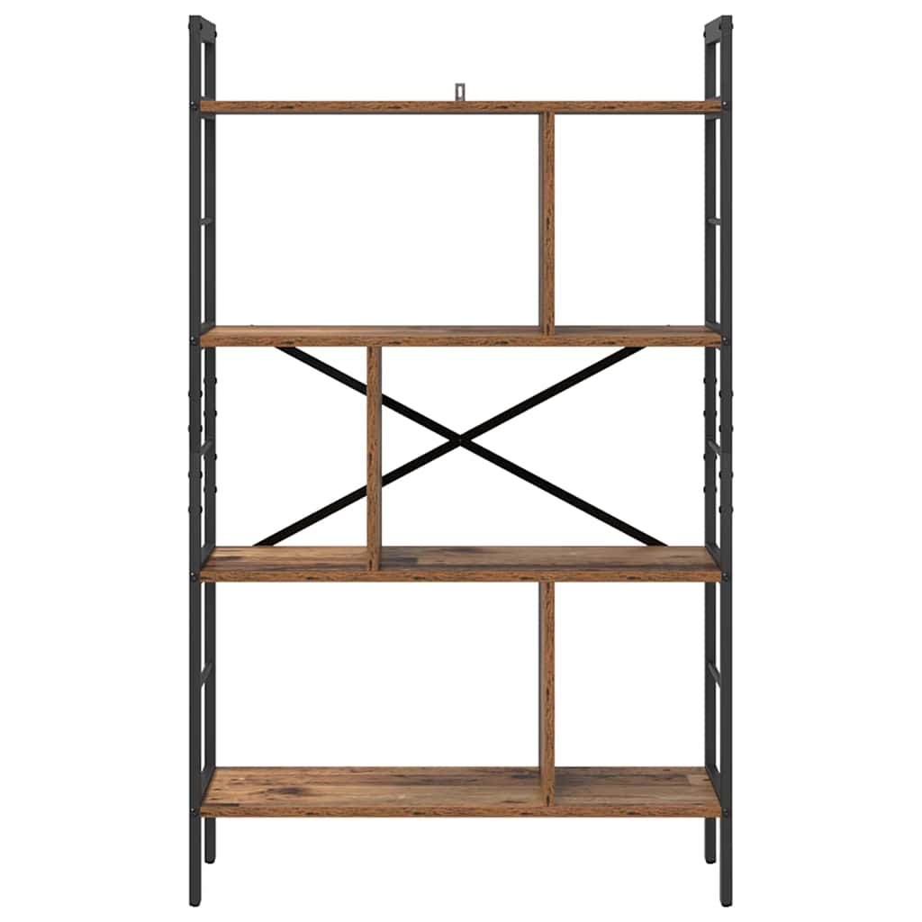 Bogreol 7 niveauer 75 x 30 x 123,5 cm Konstrueret træ