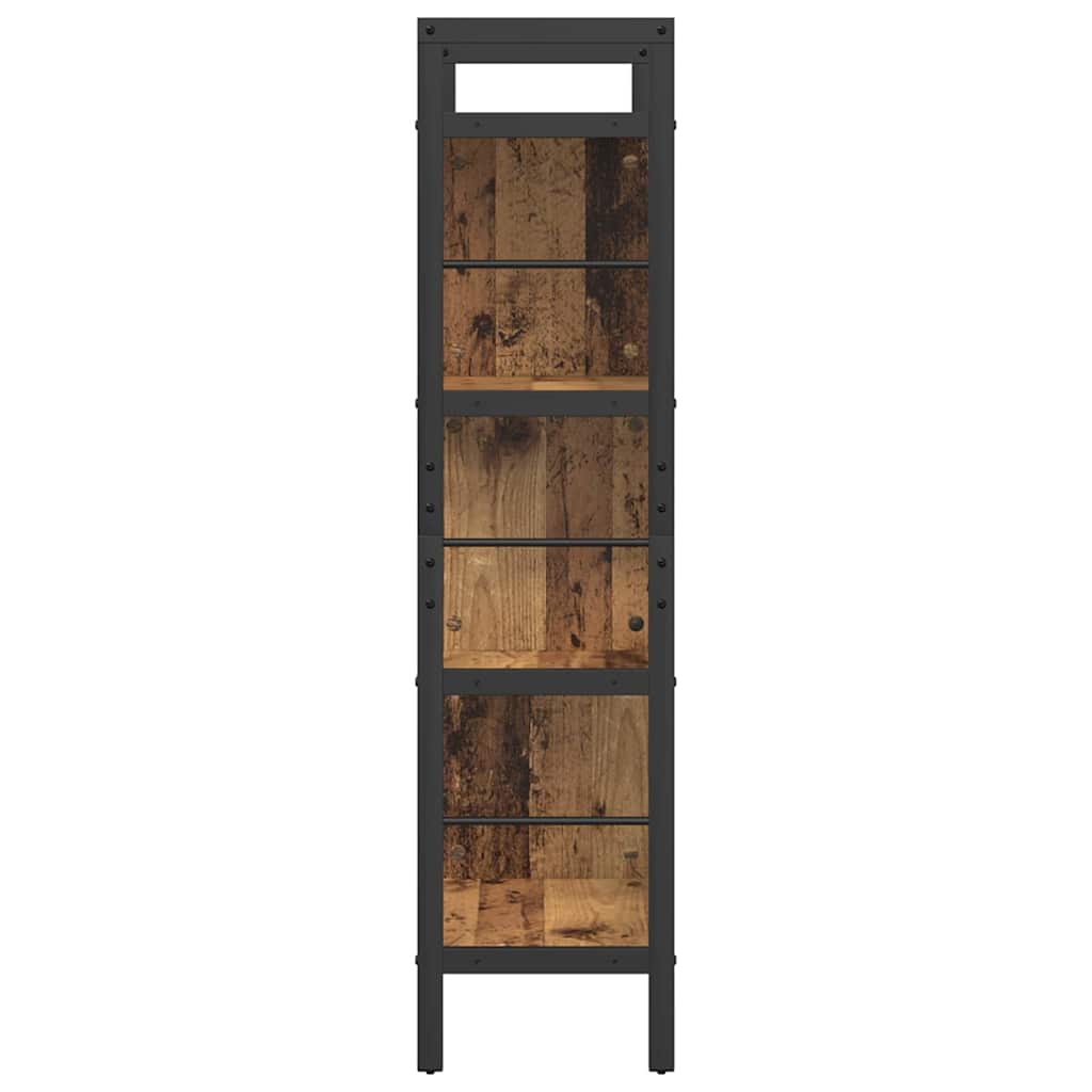 Bogreol 7 niveauer 75 x 30 x 123,5 cm Konstrueret træ