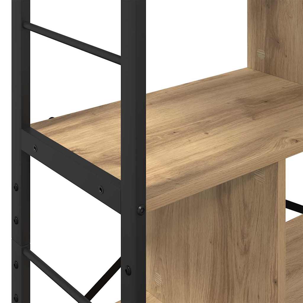 Bogreol 7 niveauer 75 x 30 x 123,5 cm Konstrueret træ