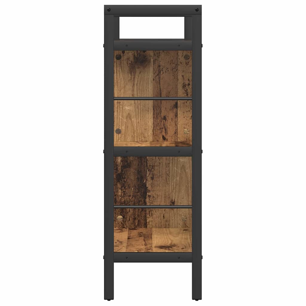Bogreol 5 niveauer 75 x 30 x 91 cm Konstrueret træ Gammelt træ