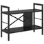 Bogreol 3 niveauer 75 x 30 x 58,5 cm Konstrueret træ Sort eg