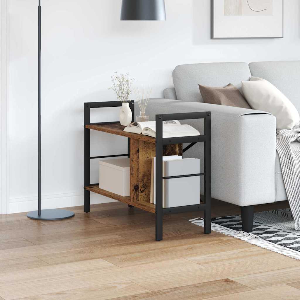 Bogreol 3 niveauer 75 x 30 x 58,5 cm Konstrueret træ