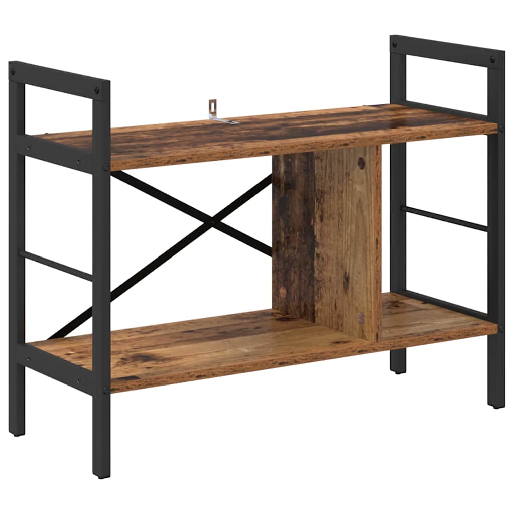 Bogreol 3 niveauer 75 x 30 x 58,5 cm Konstrueret træ