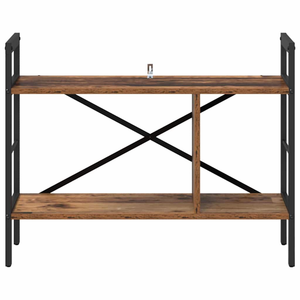 Bogreol 3 niveauer 75 x 30 x 58,5 cm Konstrueret træ