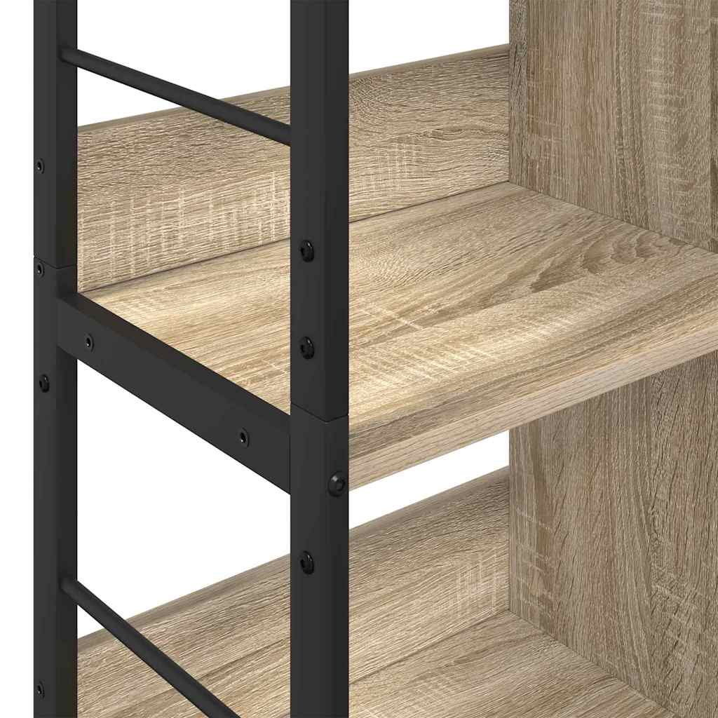 Bogreol 8 niveauer 82 x 32 x 144,5 cm Konstrueret træ Sonoma eg