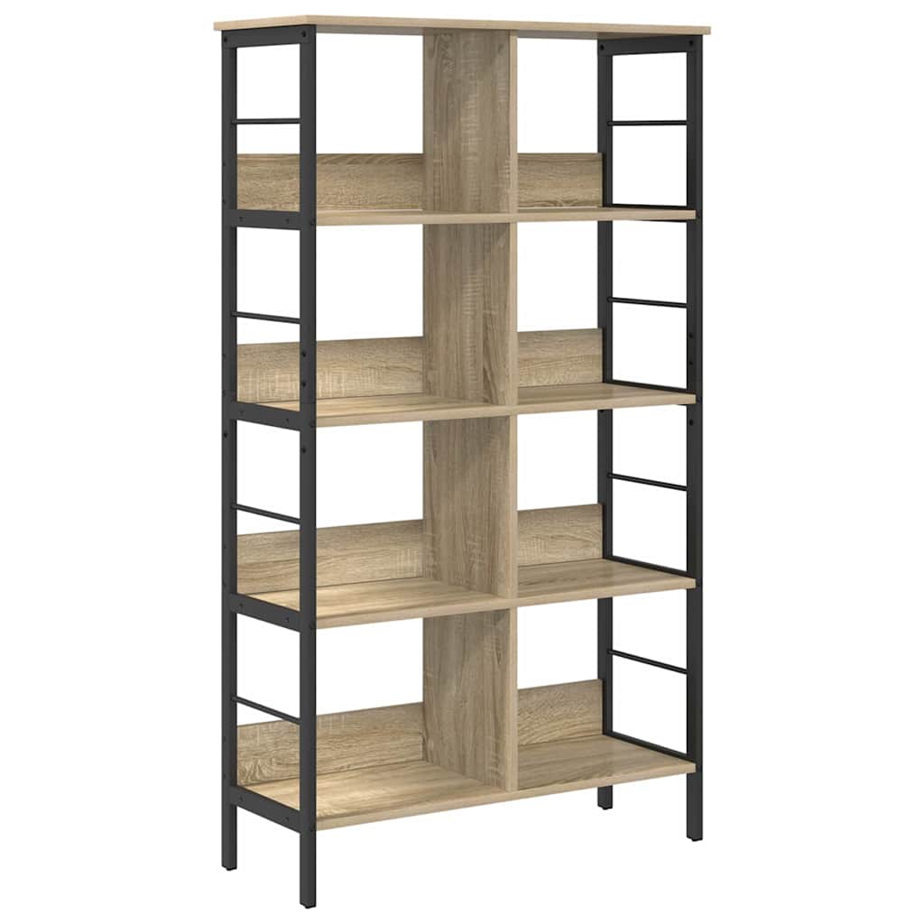 Bogreol 8 niveauer 82 x 32 x 144,5 cm Konstrueret træ Sonoma eg