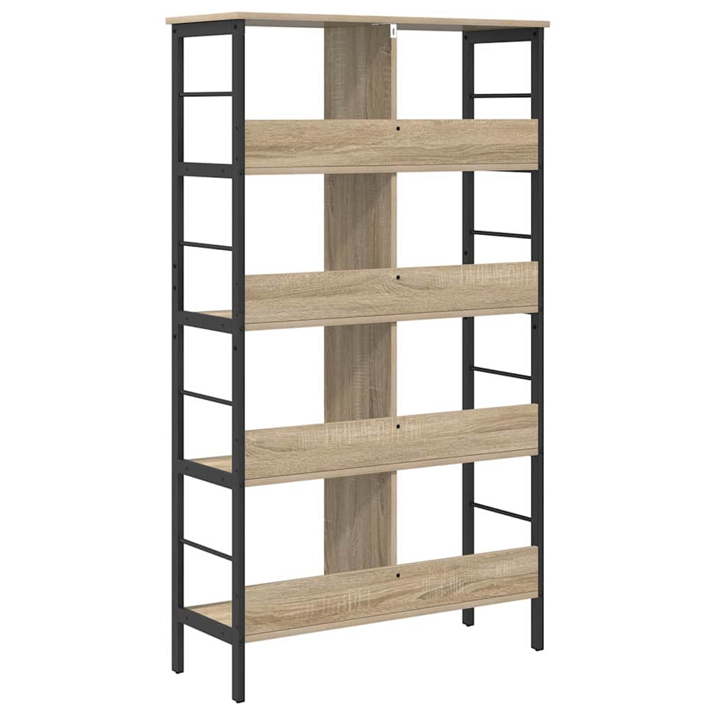 Bogreol 8 niveauer 82 x 32 x 144,5 cm Konstrueret træ Sonoma eg