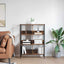 Bogreol 6 niveauer 82 x 32 x 112 cm Konstrueret træ Røget eg
