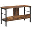 Bogreol 2 niveauer 82 x 32 x 47 cm Konstrueret træ Røget eg
