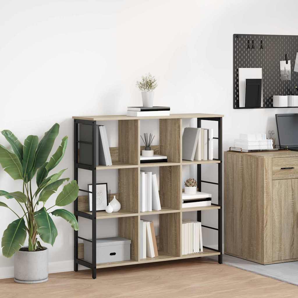 Bogreol 9 niveauer 102 x 32 x 104,5 cm Konstrueret træ