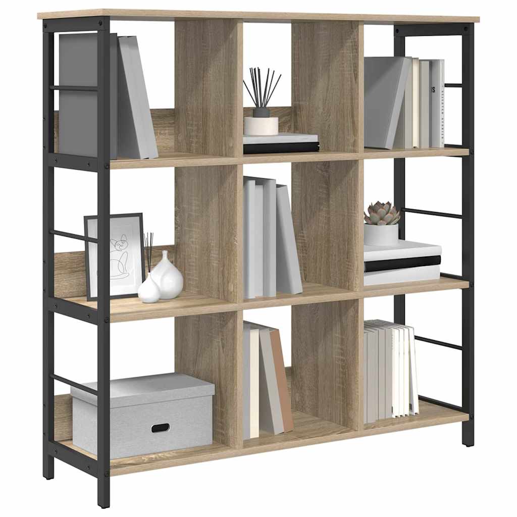 Bogreol 9 niveauer 102 x 32 x 104,5 cm Konstrueret træ