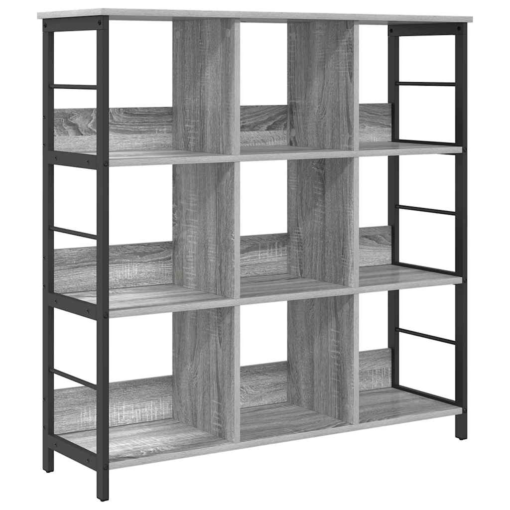 Bogreol 9 niveauer 102 x 32 x 104,5 cm Konstrueret træ