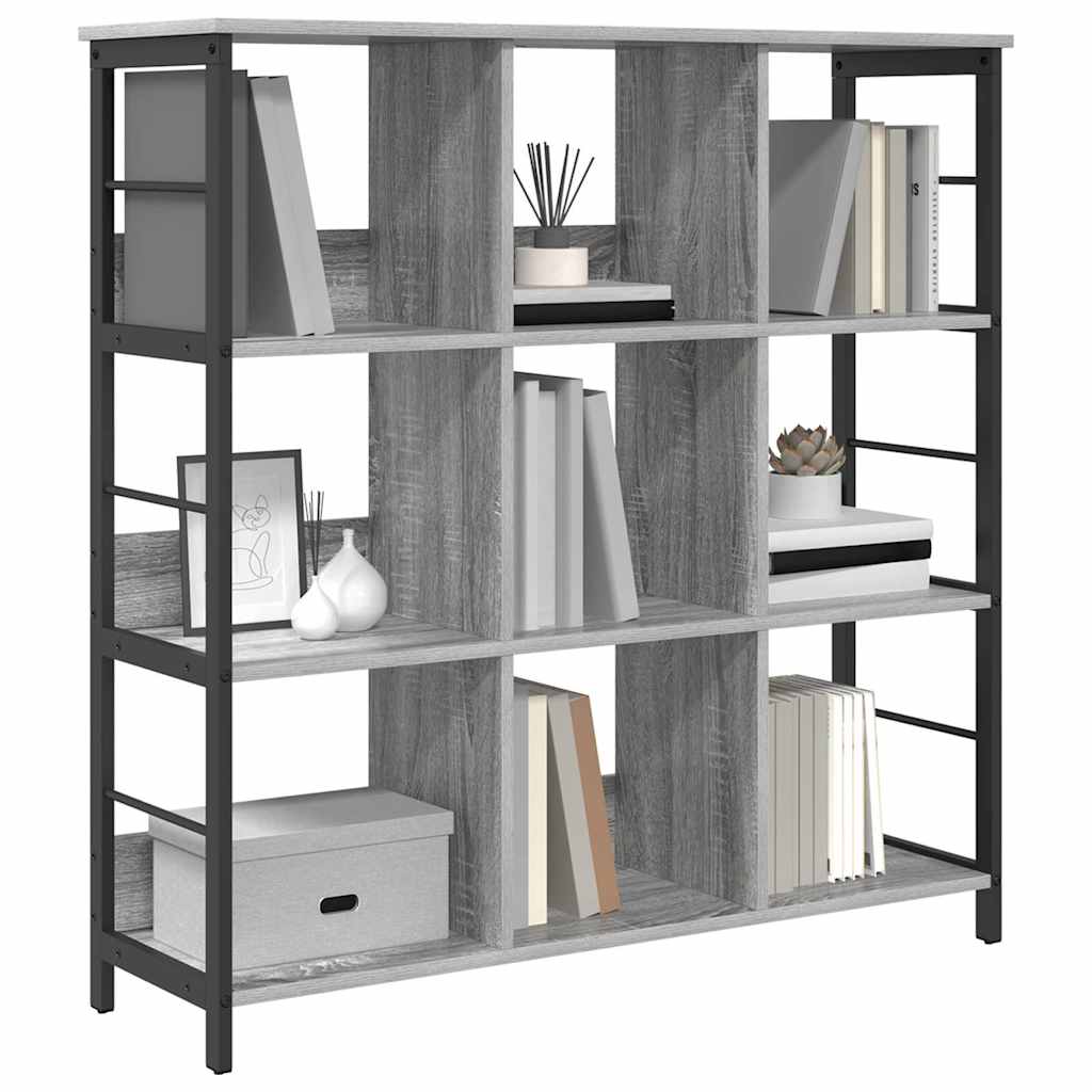 Bogreol 9 niveauer 102 x 32 x 104,5 cm Konstrueret træ
