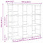 Bogreol 9 niveauer 102 x 32 x 104,5 cm Konstrueret træ