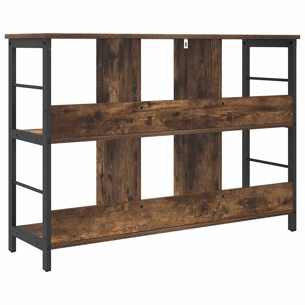 Bogreol 6 niveauer 102 x 32 x 72,5 cm Konstrueret træ Røget eg