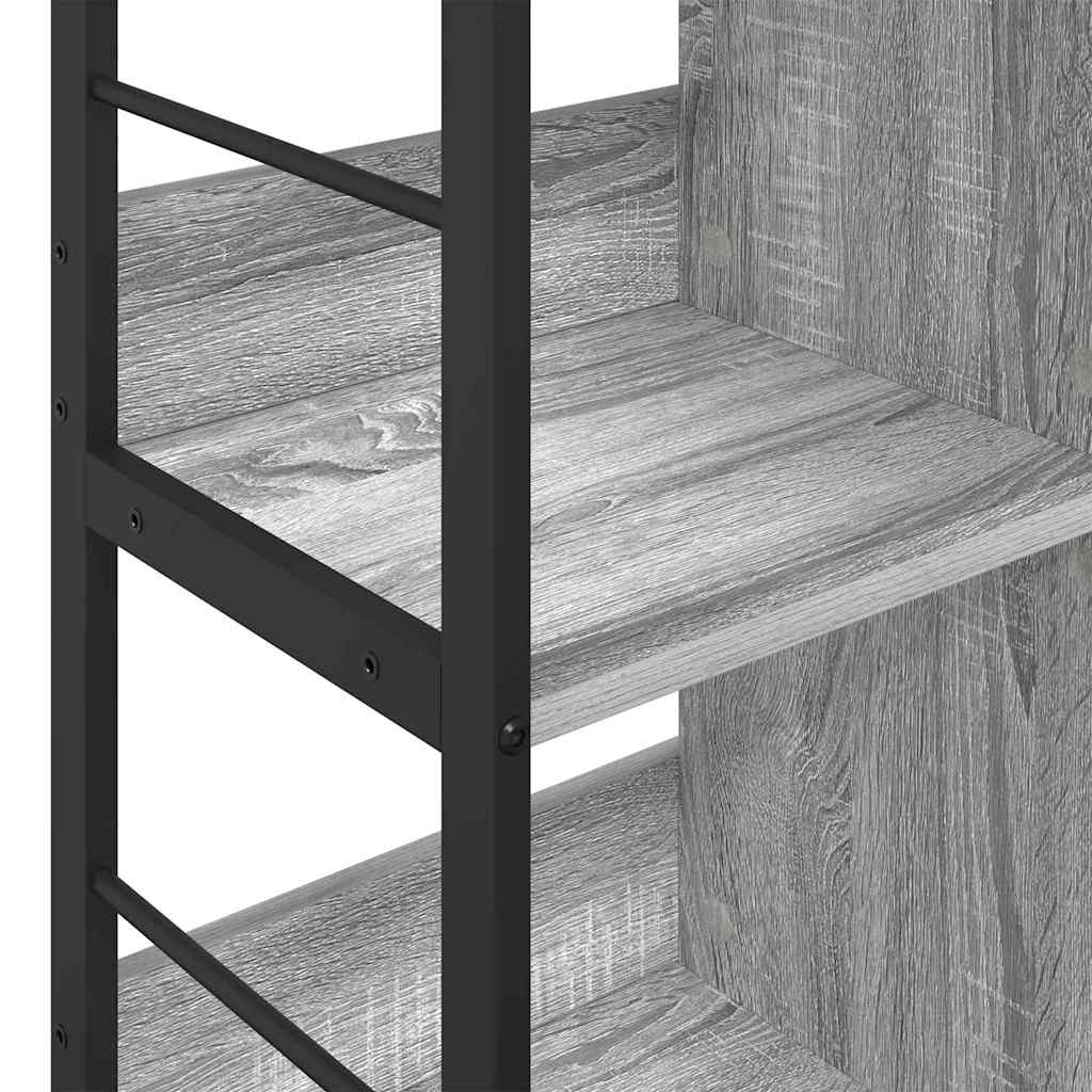 Bogreol 6 niveauer 102 x 32 x 72,5 cm Konstrueret træ