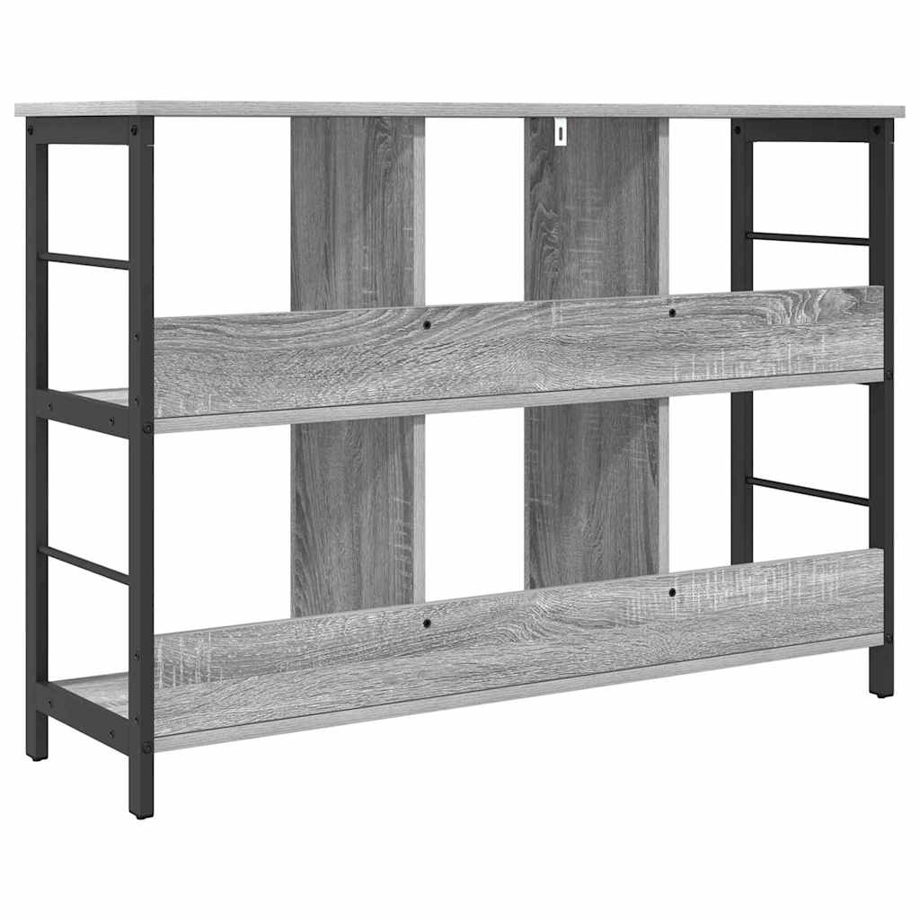 Bogreol 6 niveauer 102 x 32 x 72,5 cm Konstrueret træ