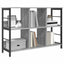 Bogreol 6 niveauer 102 x 32 x 72,5 cm Konstrueret træ